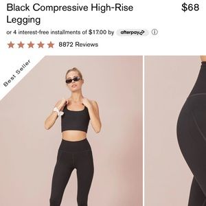 Black High Rise Leggings